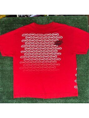 Vintage Y2K FMF Racing All Over Motocross T-Shirt Red XXL MX Grunge Streetwear